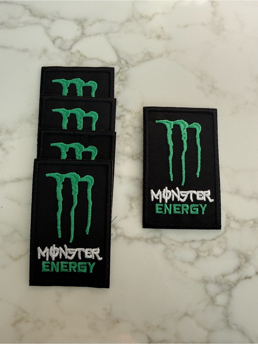 Hand Crafted Black Energy iron on parches